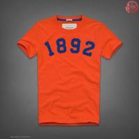 heren abercrombie fitch korte t-shirt crewneck oranje 1892 Winkel Hoenzadriel rygzf681